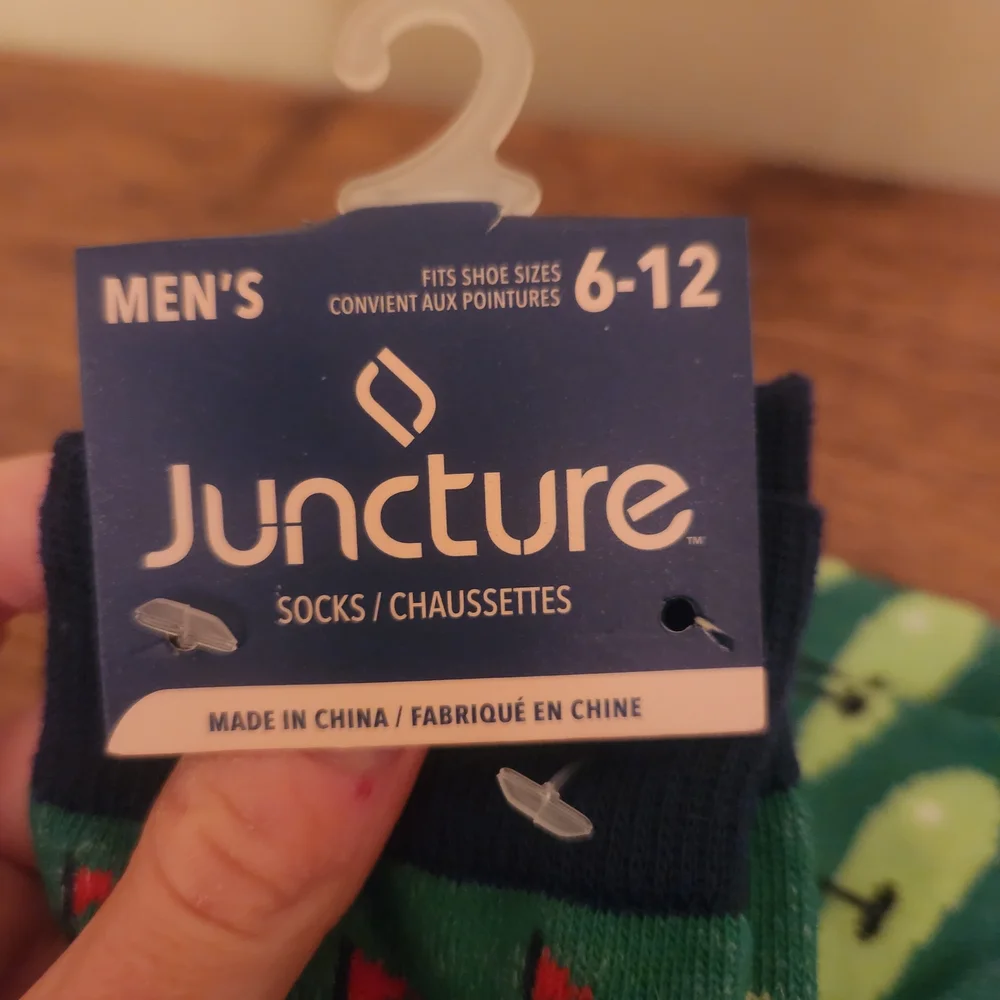 Juncture Green Golf Pattern Men's Socks